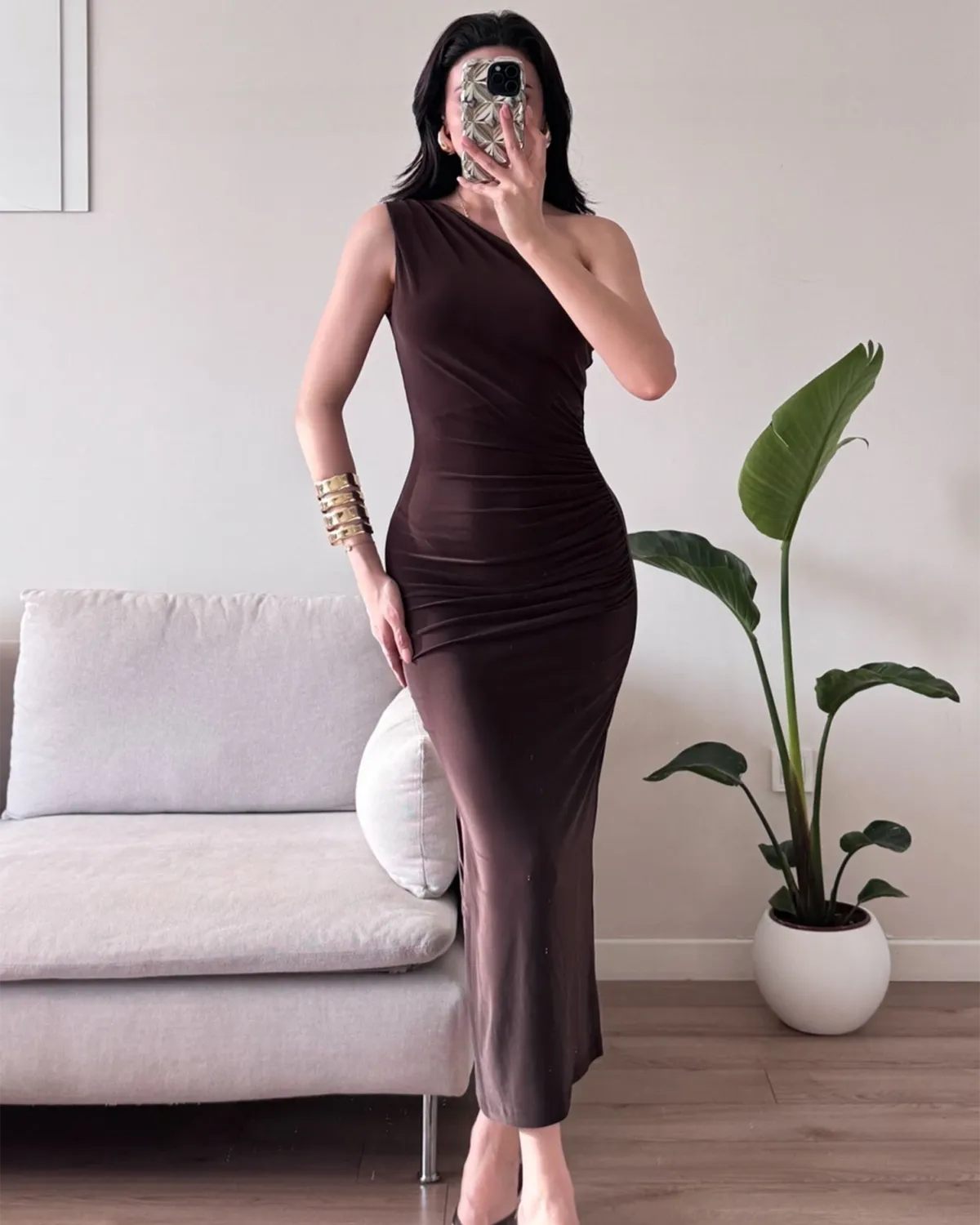 Midi haljina Selene