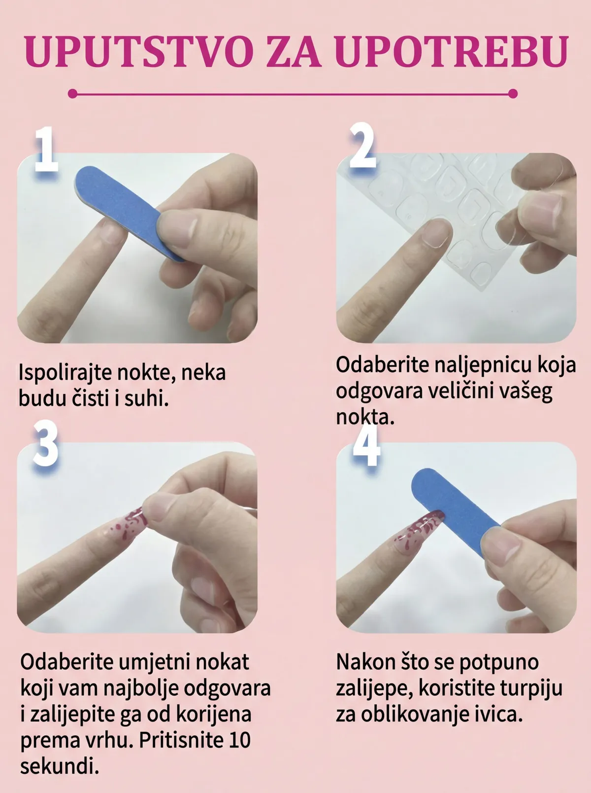 Press-On nokti Pearl Shine– set 30 komada