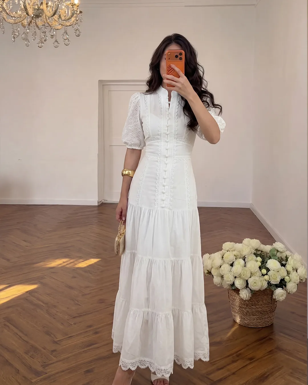 Maxi haljina Lilya- bijela