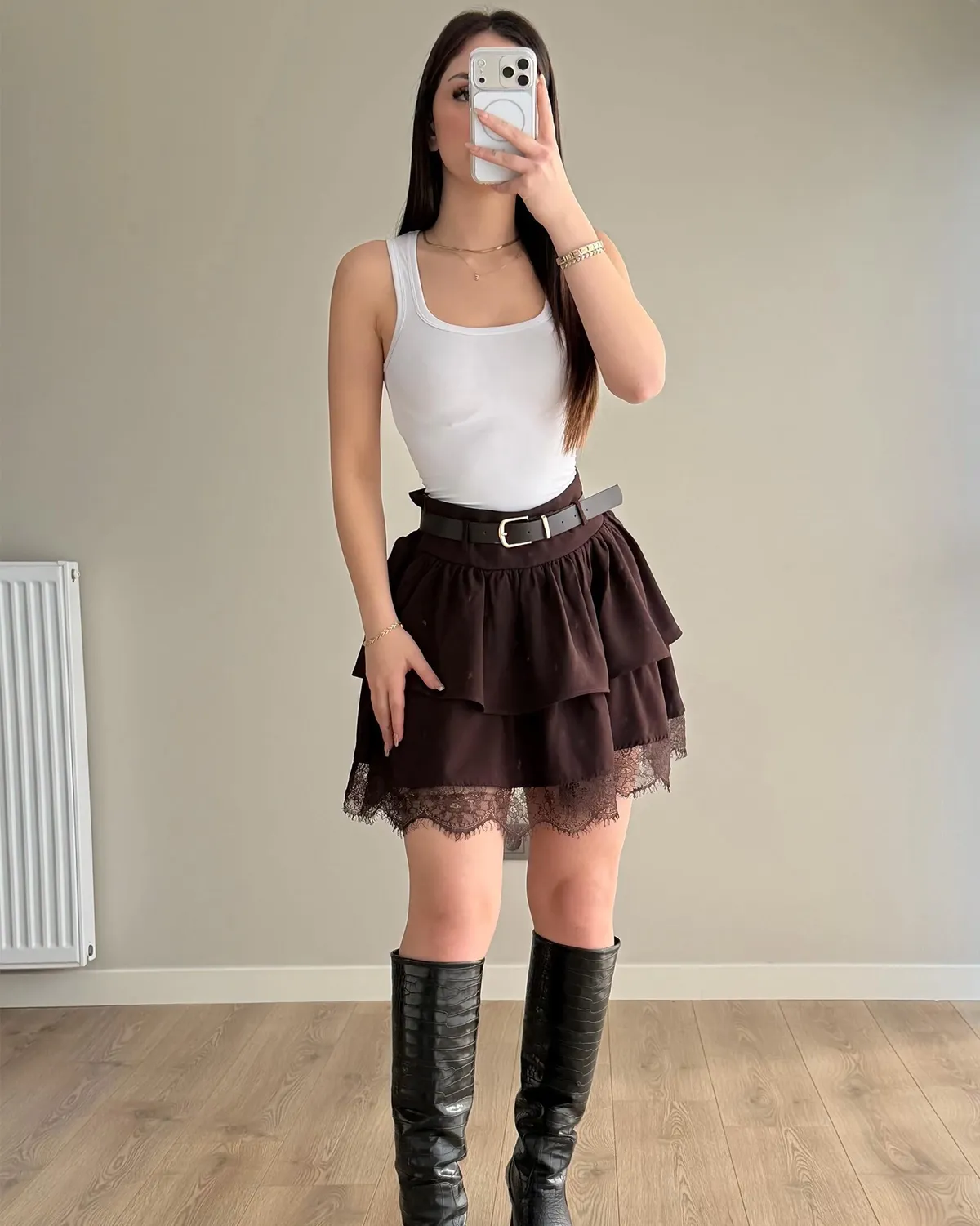 Mini suknja sa kaišem Kadie
