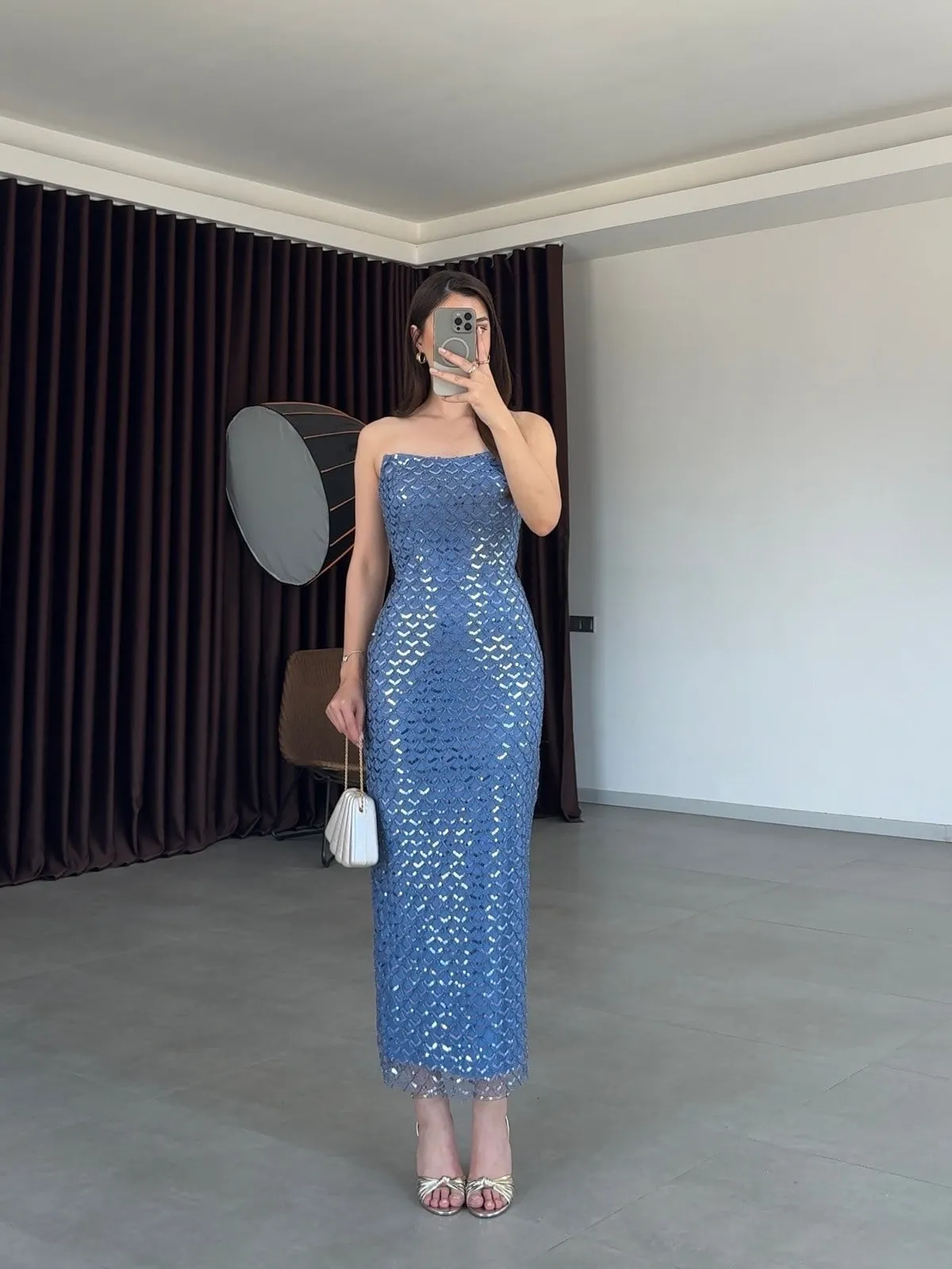 Midi haljina Athena