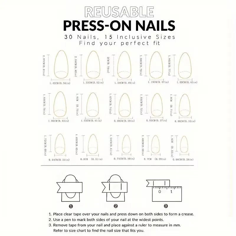 Press-On nokti Pearl Shine– set 30 komada