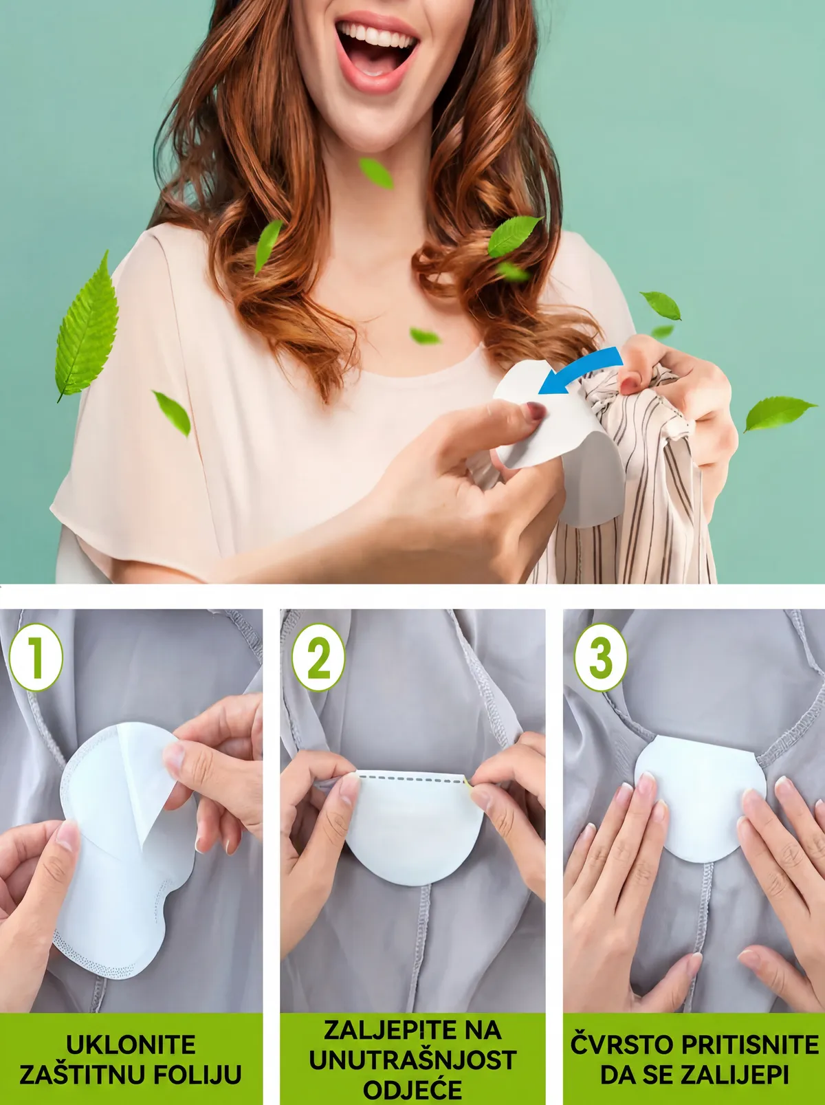 Samoljepljivi ulošci protiv znojenja - paket 10 komada