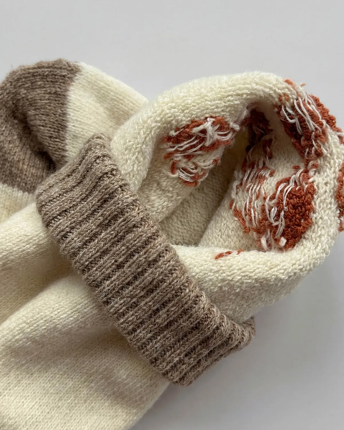 Premium deblje lambswool čarape "Single Bow"