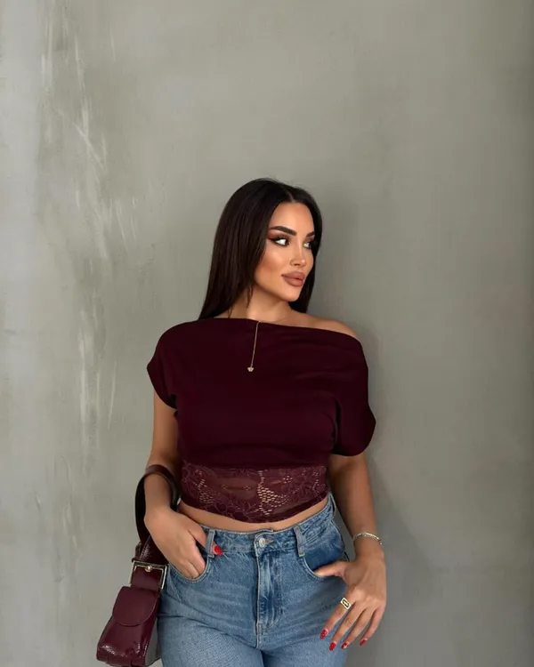 Majica Lestero - cherry