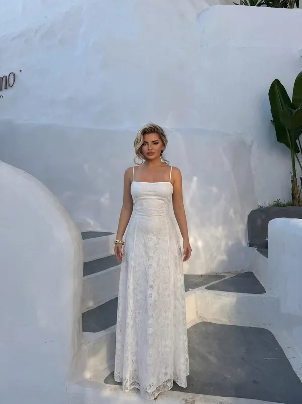 Maxi haljina Dunja - bijela