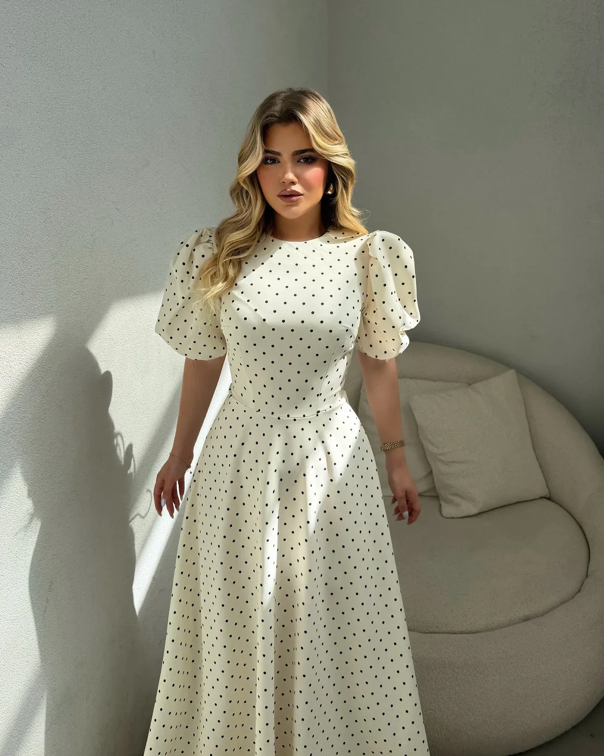 Midi haljina Talora - cream