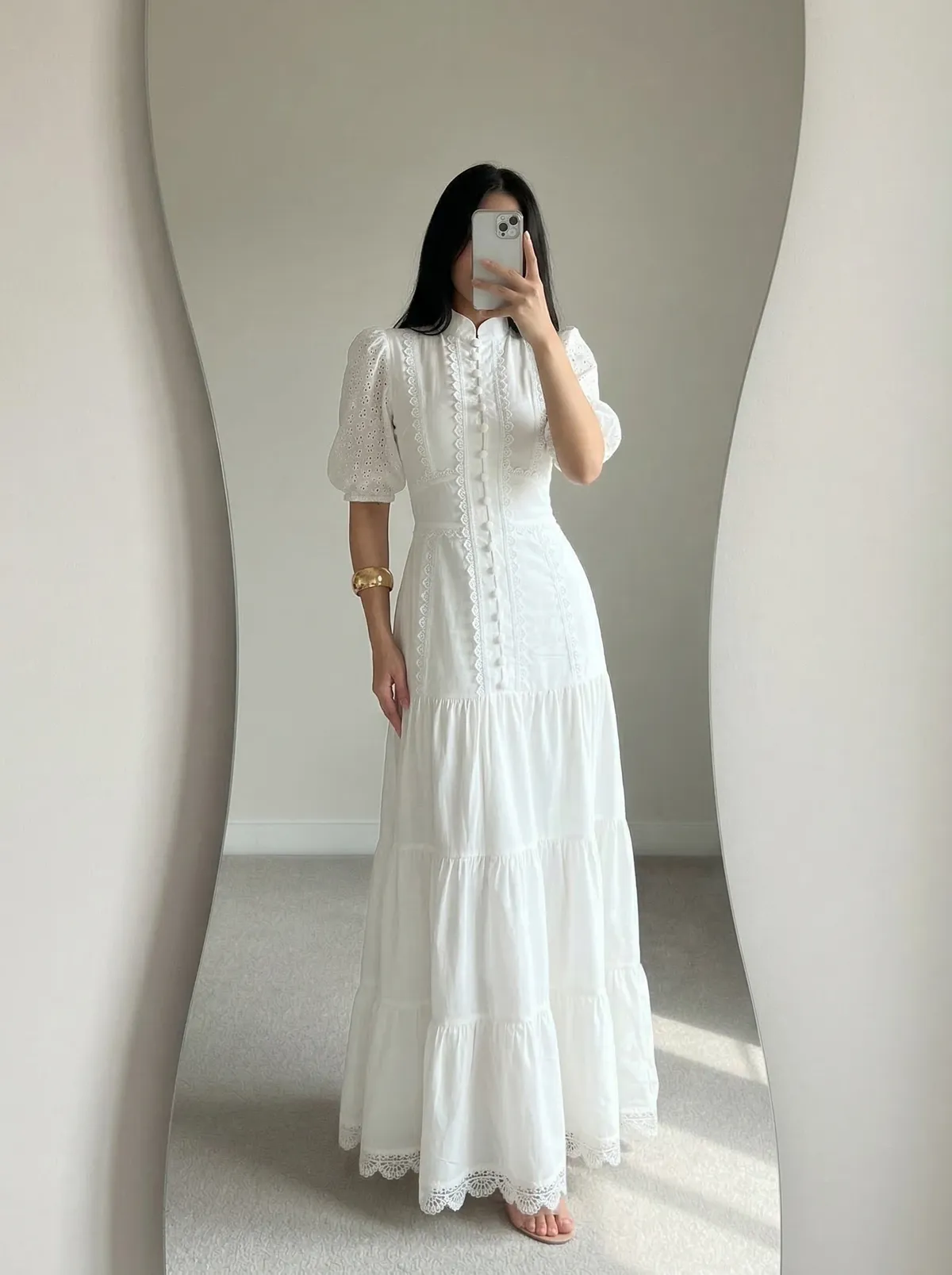 Maxi haljina Lilya- bijela