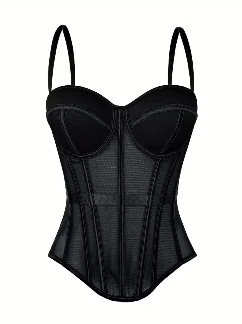 Mesh korset top