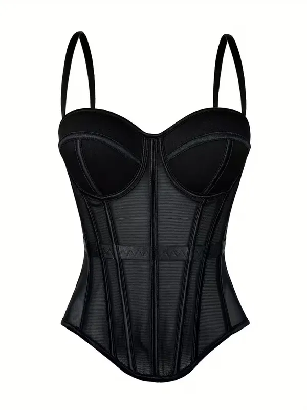 Mesh korset top