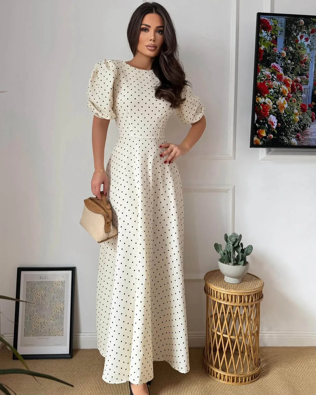 Midi haljina Talora - cream