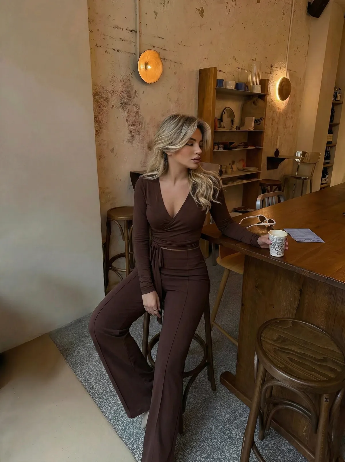 Dvodjelni set Becker - smeđi