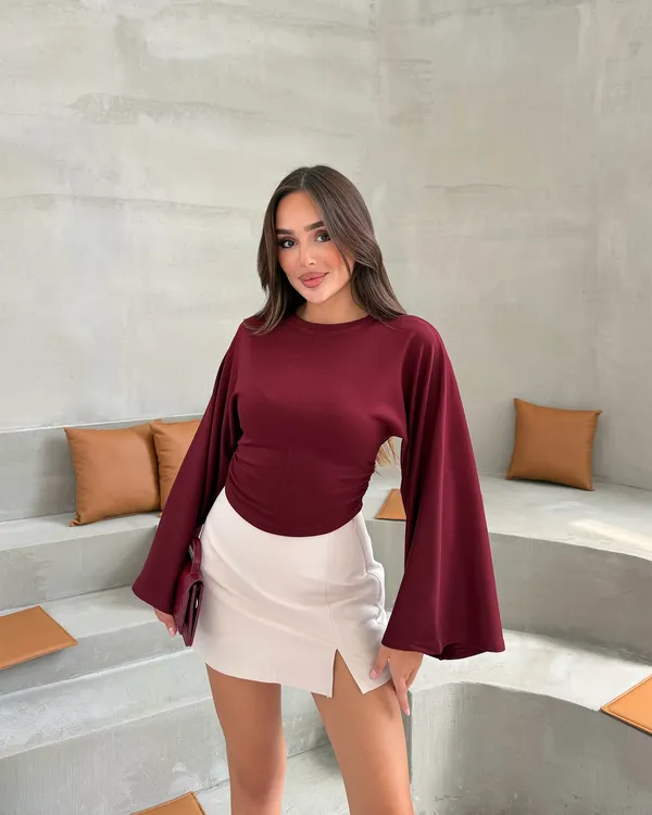 Majica Fayel - bordo