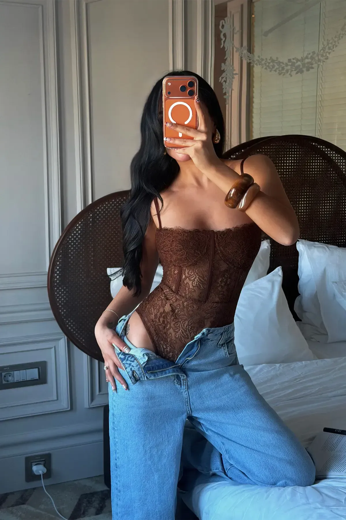 Čipkasti body Brigitta