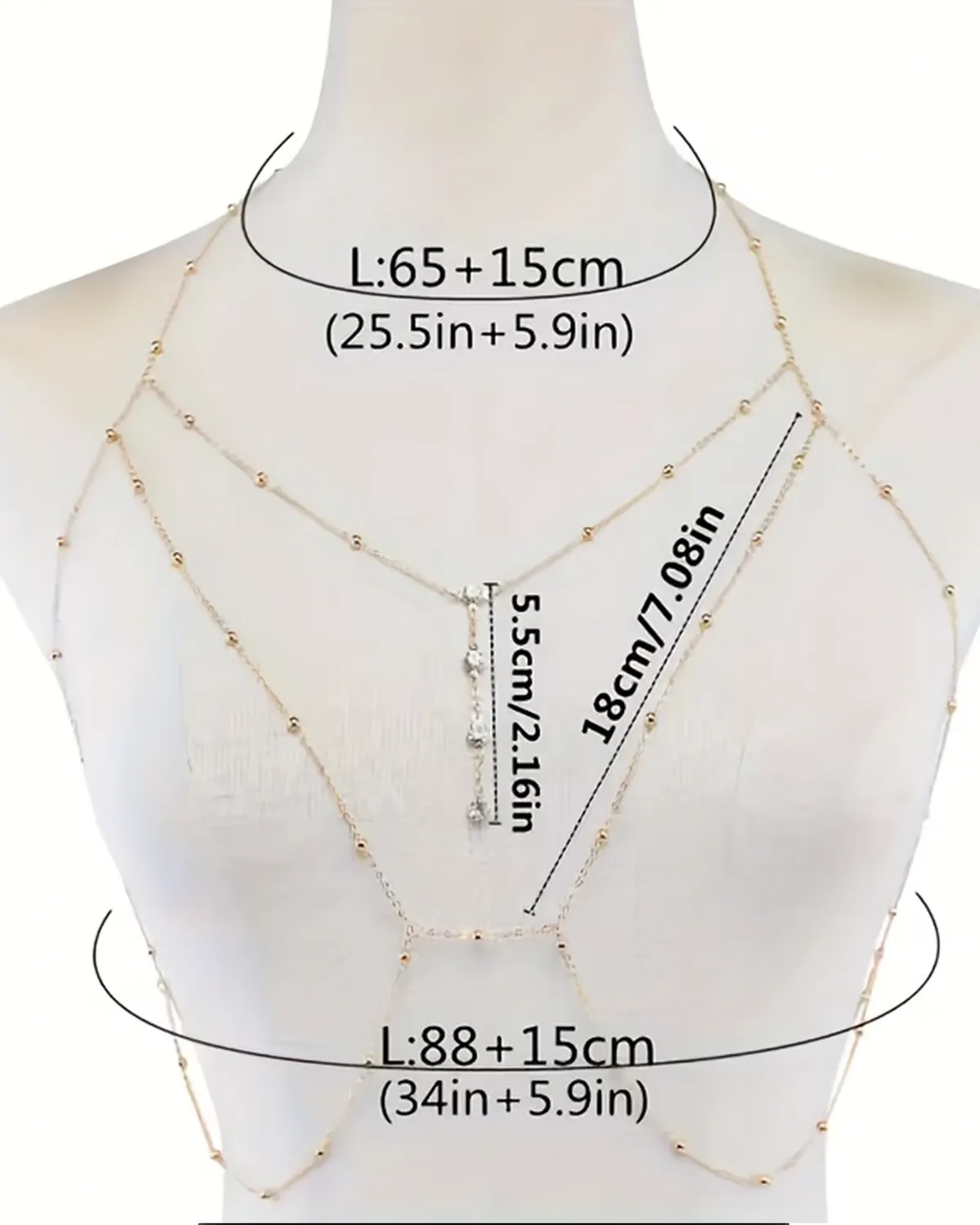 Body chain (lanac za tijelo) i lanlčić Mua