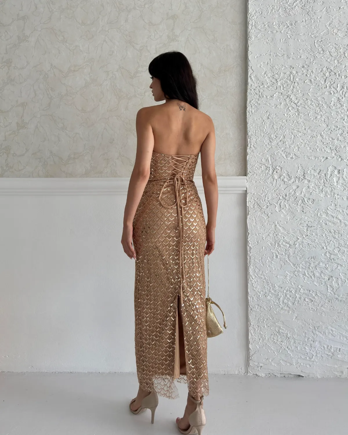 Midi haljina Athena