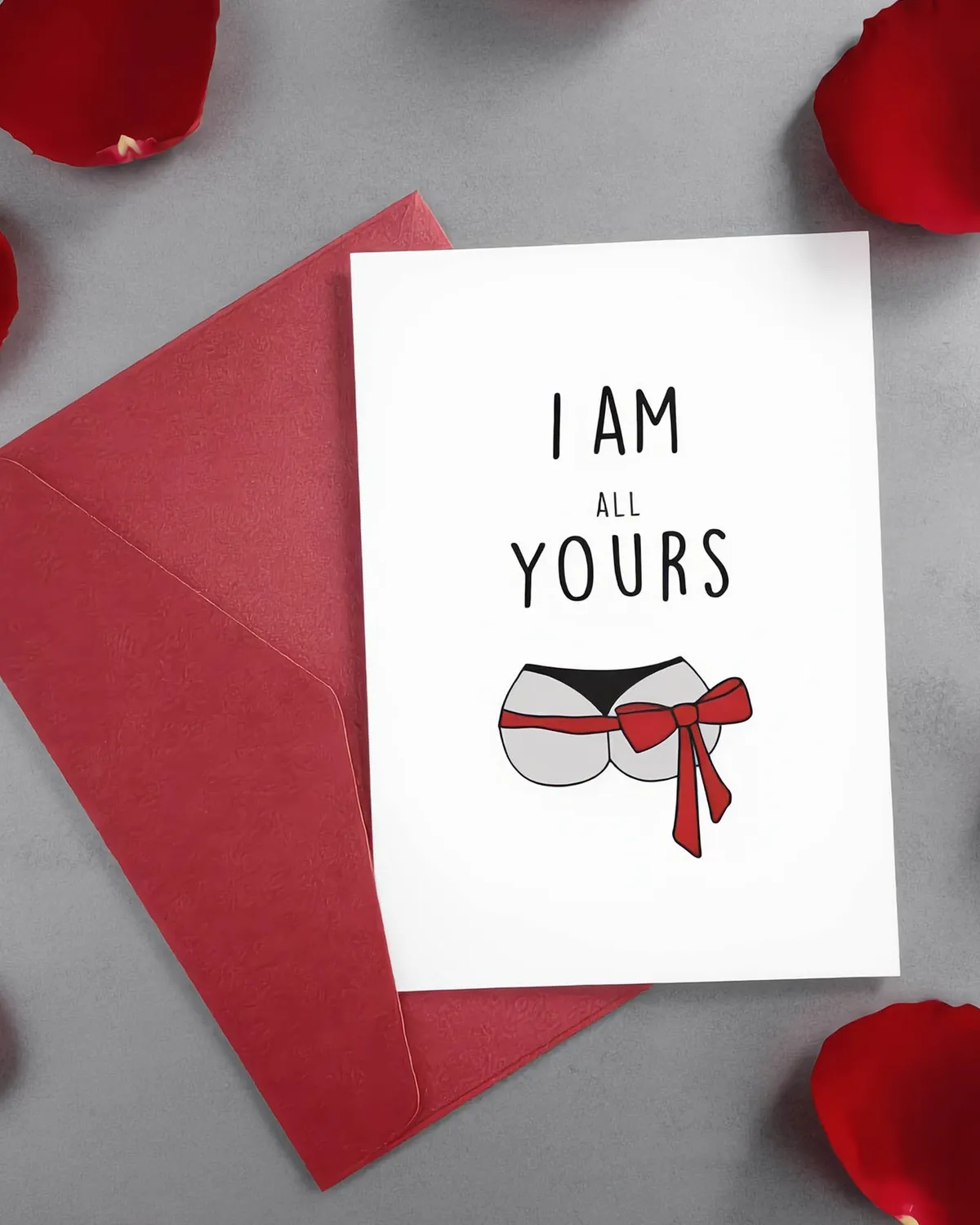 Kreativna čestitka sa kovertom „I Am All Yours“