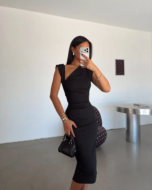 Midi haljina Persal  — crna