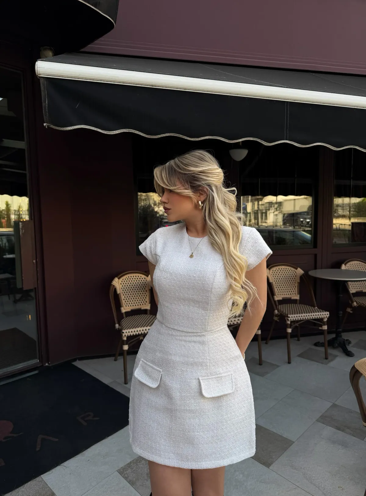 Mini haljina Edell- cream