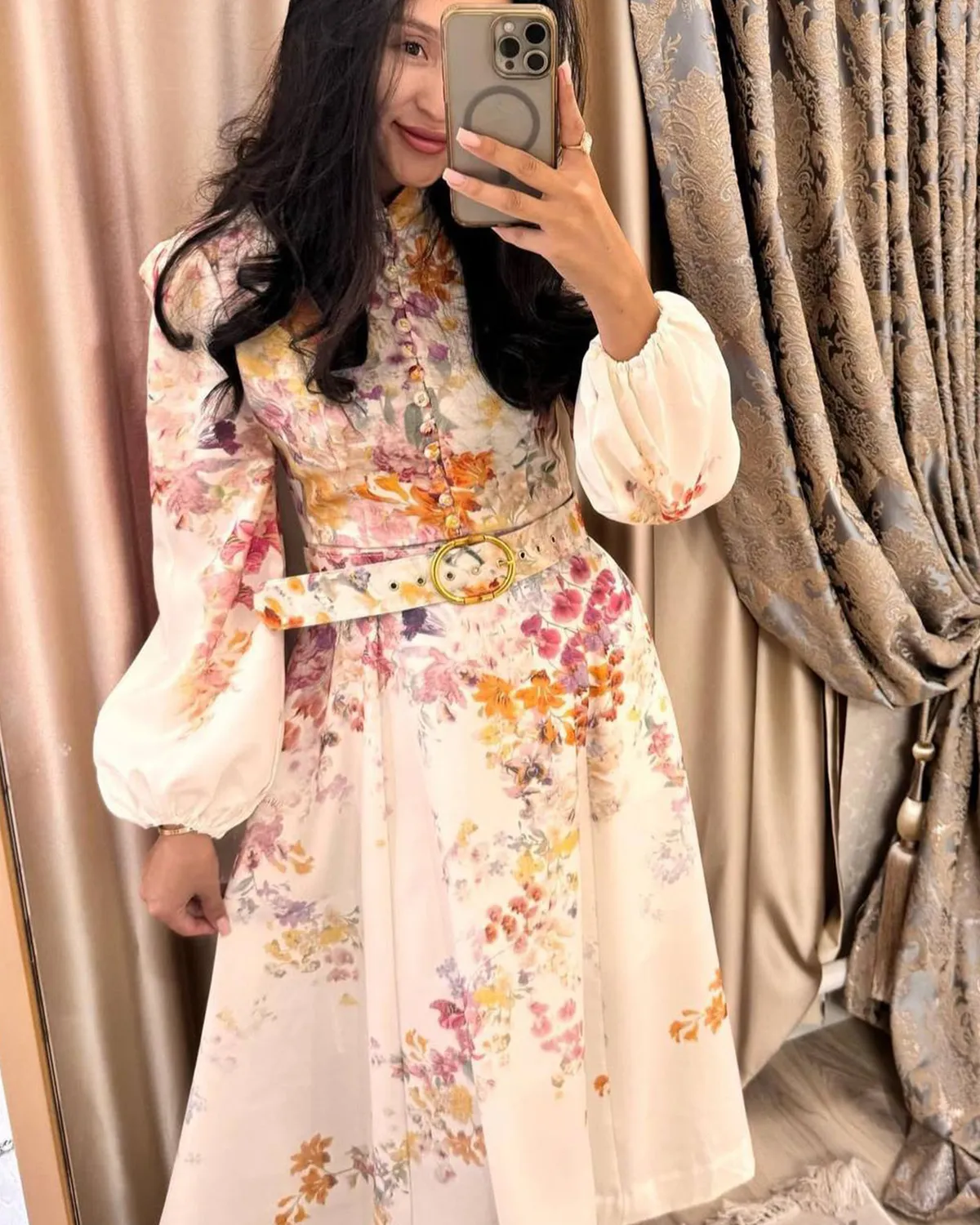 Midi haljina Florencia- roza