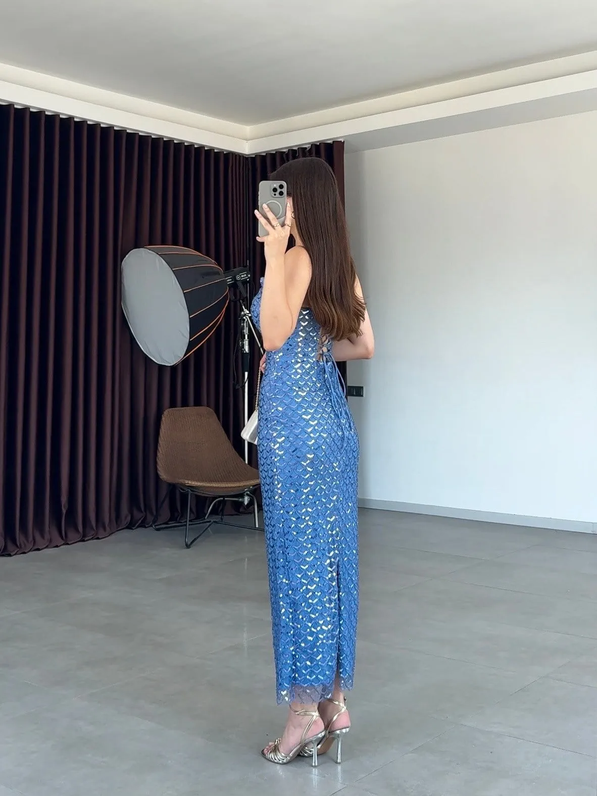 Midi haljina Athena